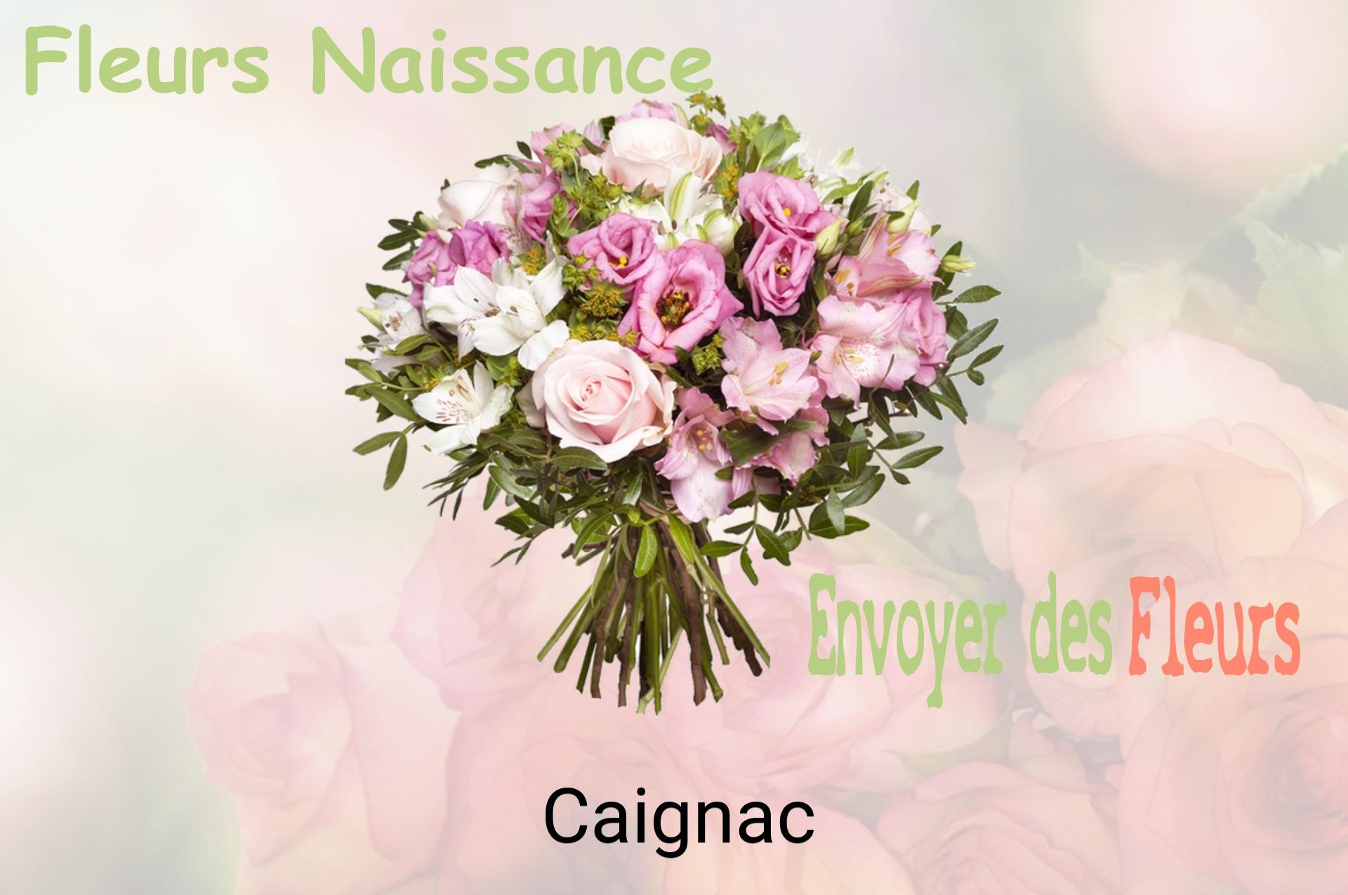 Bouquet de fleurs de naissance livré à Caignac